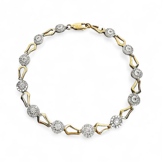 9ct Diamond Bracelet, 0.70cts