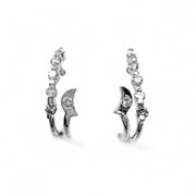 18ct White Gold Diamond Earrings