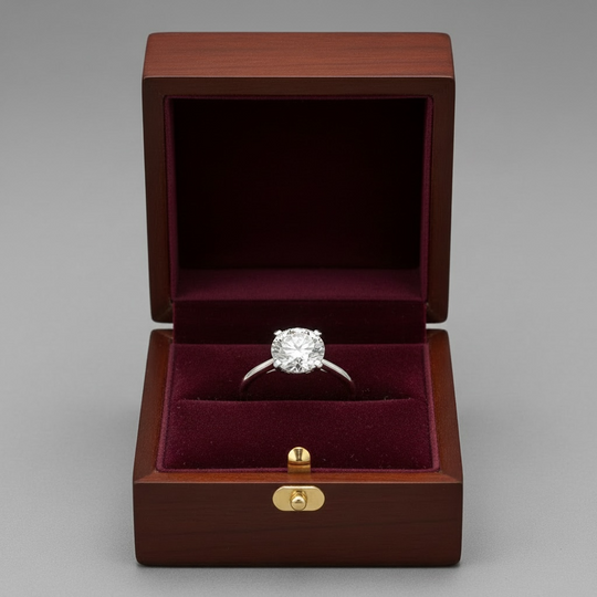 Tiffany &amp; Co. „Tiffany True“-Solitärring aus Platin und Diamant