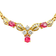 20ct Ruby & Diamond Necklet