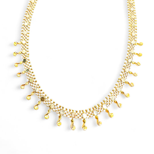 18ct Gold Fringe Necklace