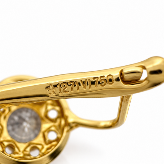 18ct Yellow Gold Drop Earrings