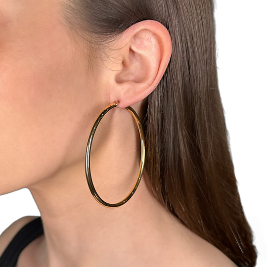 9ct Hoop Earrings