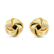 9ct Yellow Gold Knot Earrings