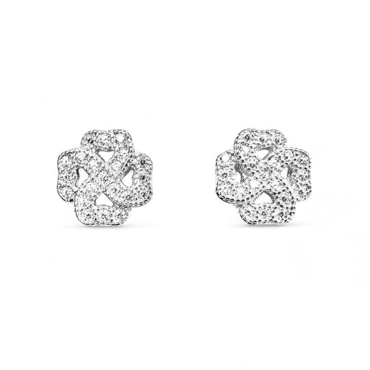 Sterling Silver Clover Earrings
