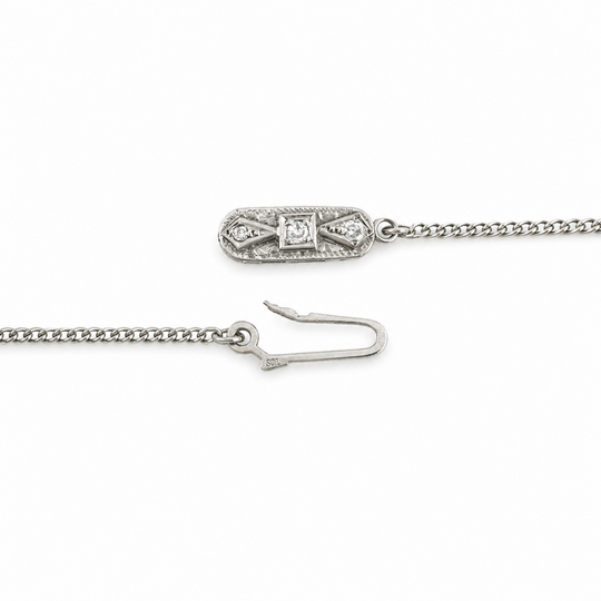 9ct 1.45ct Diamond Art Deco Necklet