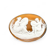 9ct Venus & Cupid Cameo Brooch