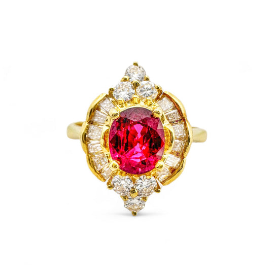 18ct Ruby & Diamond Ring