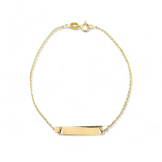 14ct Yellow Gold Child's ID Bracelet