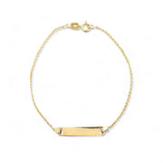 14ct Yellow Gold Child's ID Bracelet