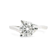 18ct White Gold Solitaire Diamond Ring