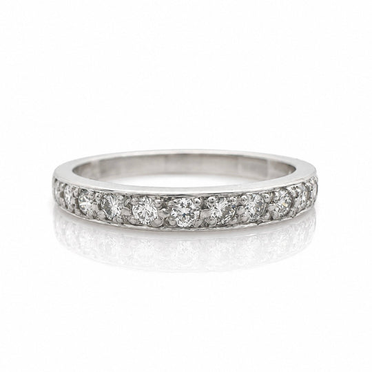 18ct White Gold Diamond Wedding Band