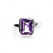 Silver Amethyst Ring