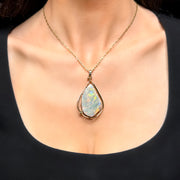 14ct Solid Opal Pendant