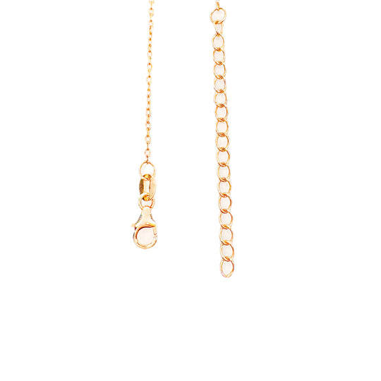Rose Gold Double Circle Necklace 