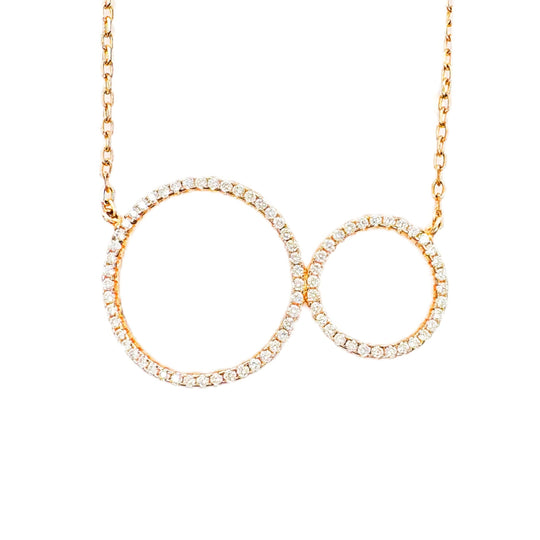Double Circle Necklace
