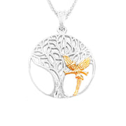 Tree of Life Fairy Stirling Silver Pendant