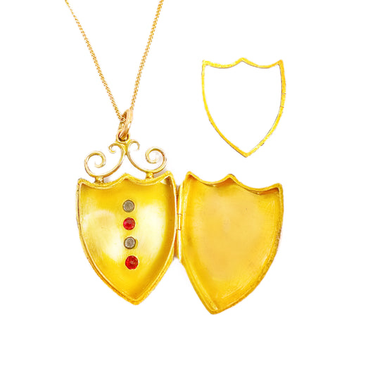 9ct Antique Shield Locket 