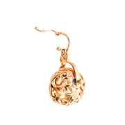 9ct Rose Gold Filigree Spinning Ball Pendant 