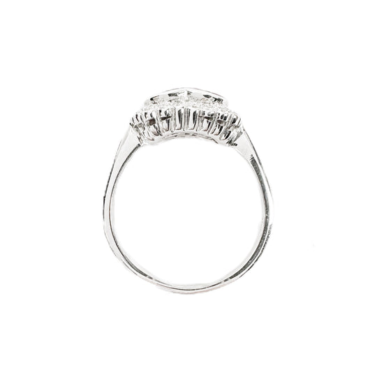 18 Karat rosa Saphir-Herz-Diamantring