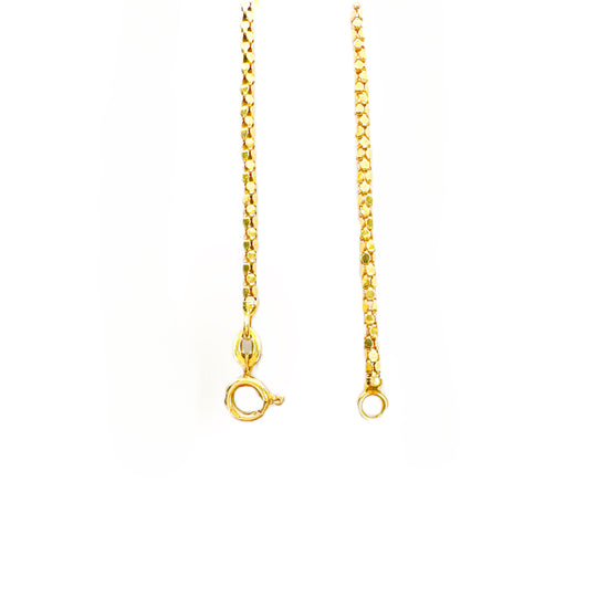 18ct Fancy Popcorn Chain