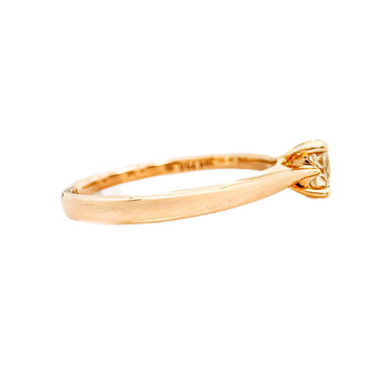 18ct Rose Gold Solitaire Diamond Ring