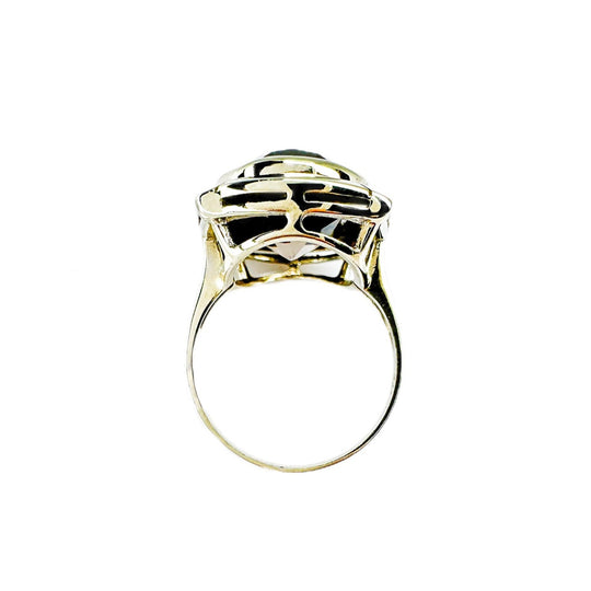 9ct Yellow Gold Smokey Quartz Ring