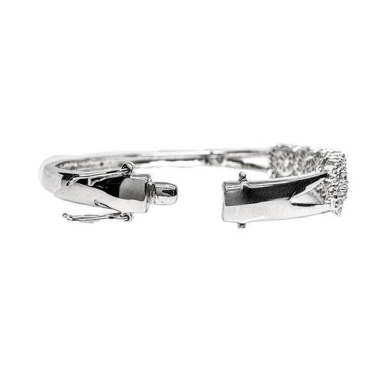 Sterling Silver Cubic Zirconia Bangle