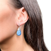 Sterling Silver Turquoise Drop Earrings