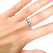 18ct White Gold Diamond Engagement Ring