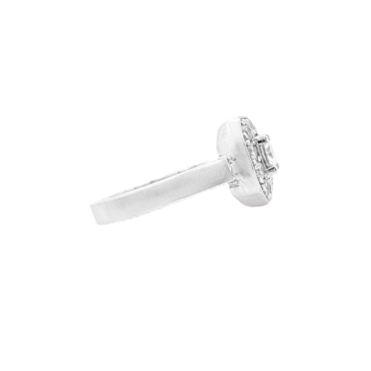 18ct White Gold Diamond Engagement Ring