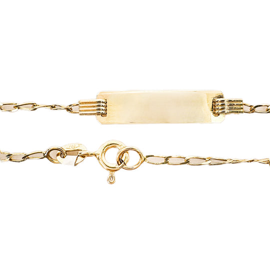 18ct Yellow Gold Child's ID Bracelet