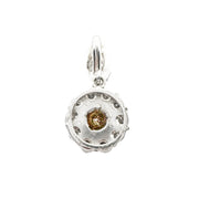 18ct White Gold Cognac Diamond Pendant 