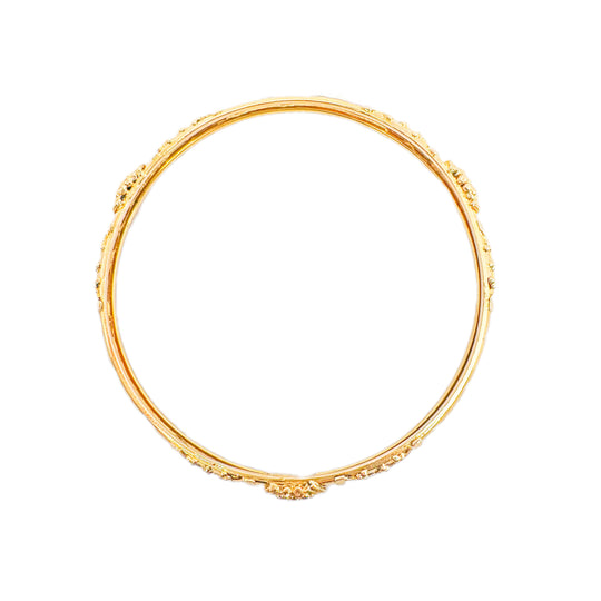 22ct Detailed Pattern Bangle 