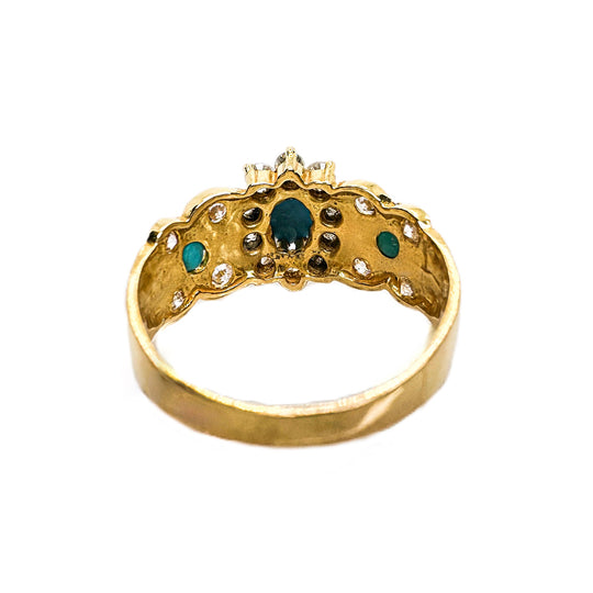 22ct Yellow Gold Turquoise Stone Ring