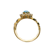22ct Yellow Gold Turquoise Stone Ring