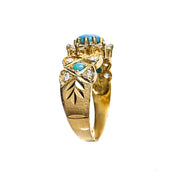 22ct Yellow Gold Turquoise Stone Ring