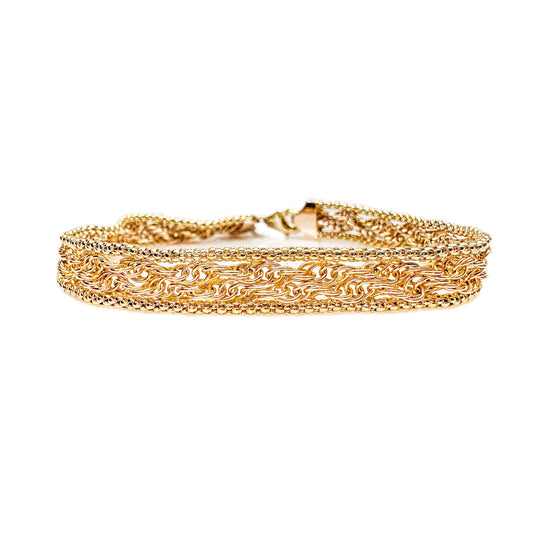 9ct Yellow Gold Mesh Bracelet