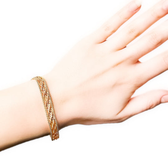 9ct Yellow Gold Mesh Bracelet