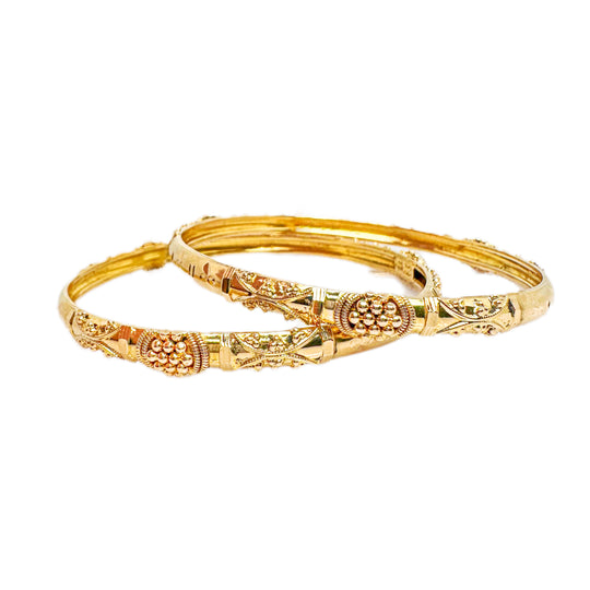22ct Detailed Pattern Bangle 
