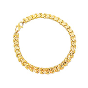 22ct Heart Link Bracelet