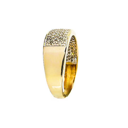 9ct Yellow Gold Diamond Band Ring