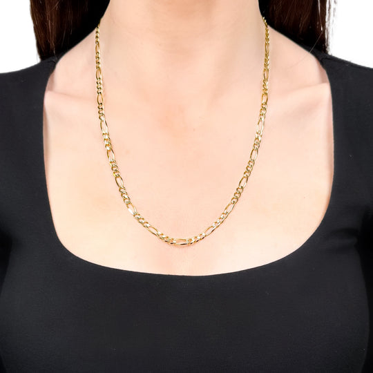 14ct Yellow Gold Long Short Curb Chain