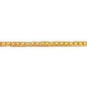 14ct Yellow Gold Diamond Tennis Bracelet