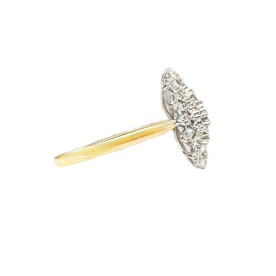 9ct Yellow Gold Diamond Dress Ring