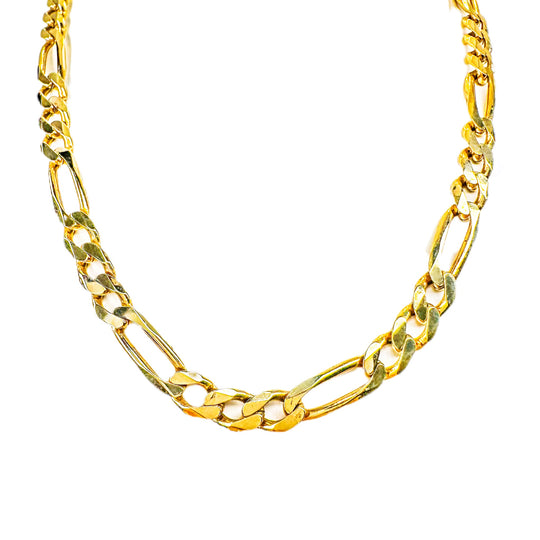 14ct Yellow Gold Long Short Curb Chain
