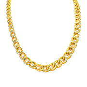 9ct Yellow Gold Curb Chain, 52cm 
