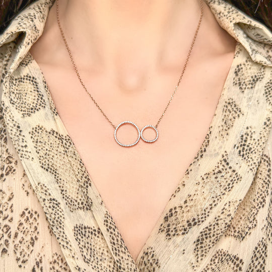 Double Circle Necklace