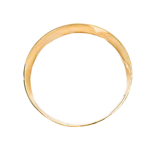 9ct Rose Gold Antique Foliate Scroll Bangle