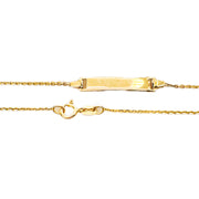 14ct Yellow Gold Child's ID Bracelet